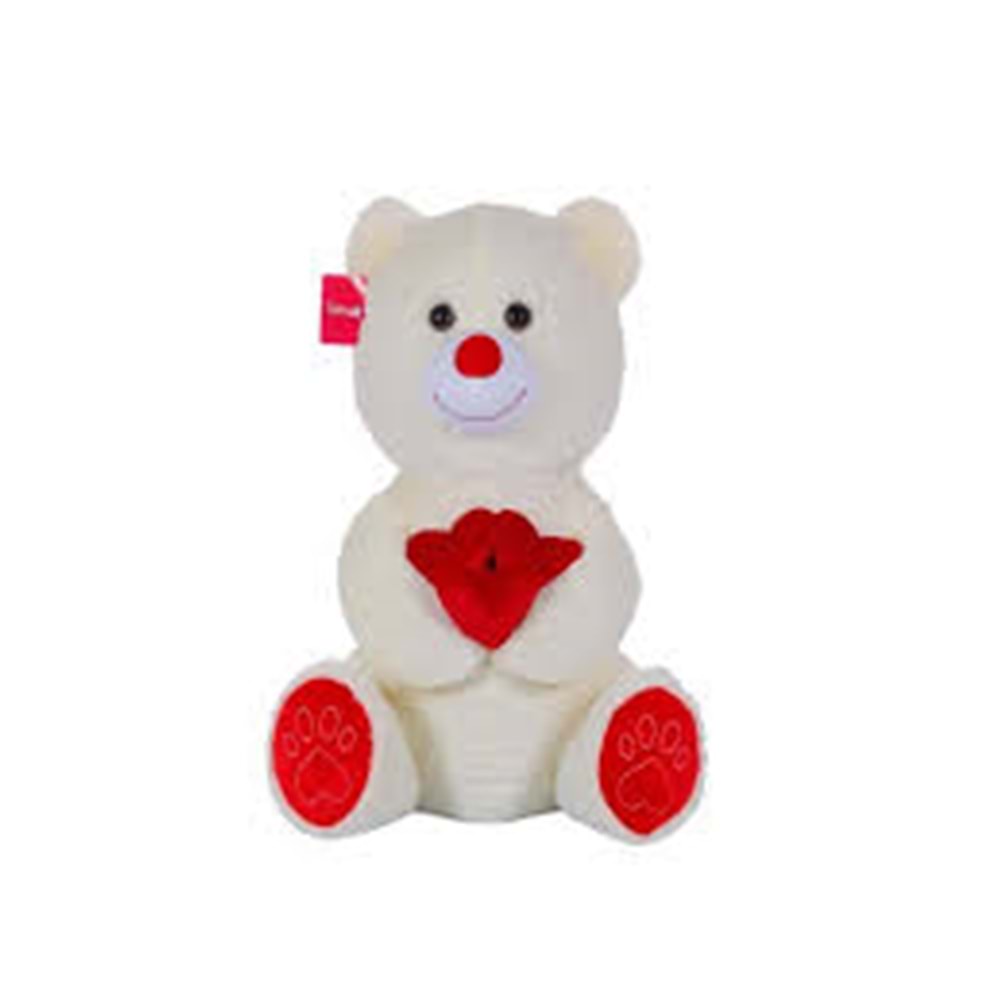 SELAY 1011 KALPLİ SEVİMLİ AYI 65 CM EKRU