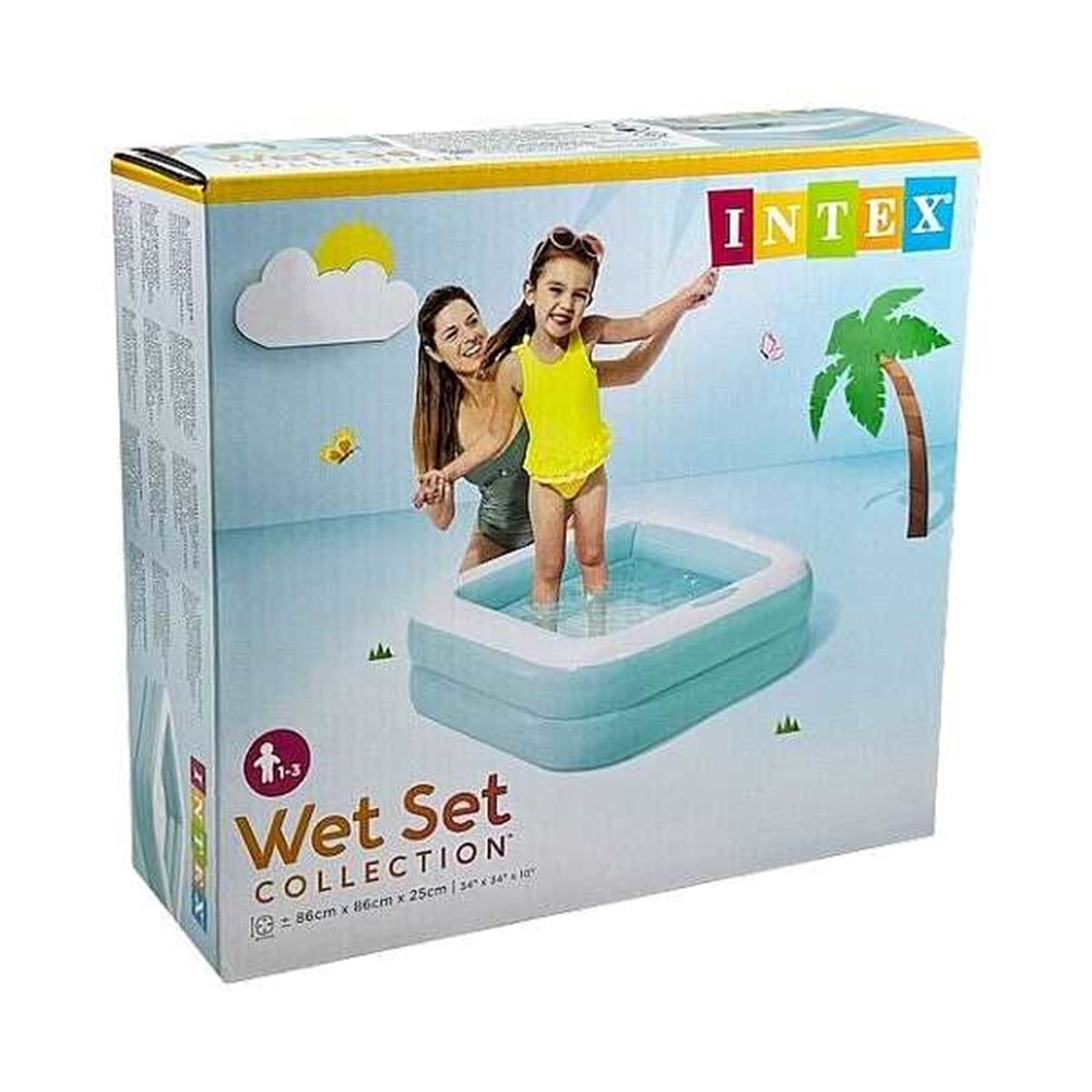 İNTEX 57100 NP 86X86X25 KARE 2 BOĞUMLU HAVUZ