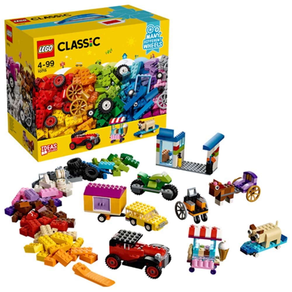 LEGO Classic Tekerlekli Yapım Parçaları 10715