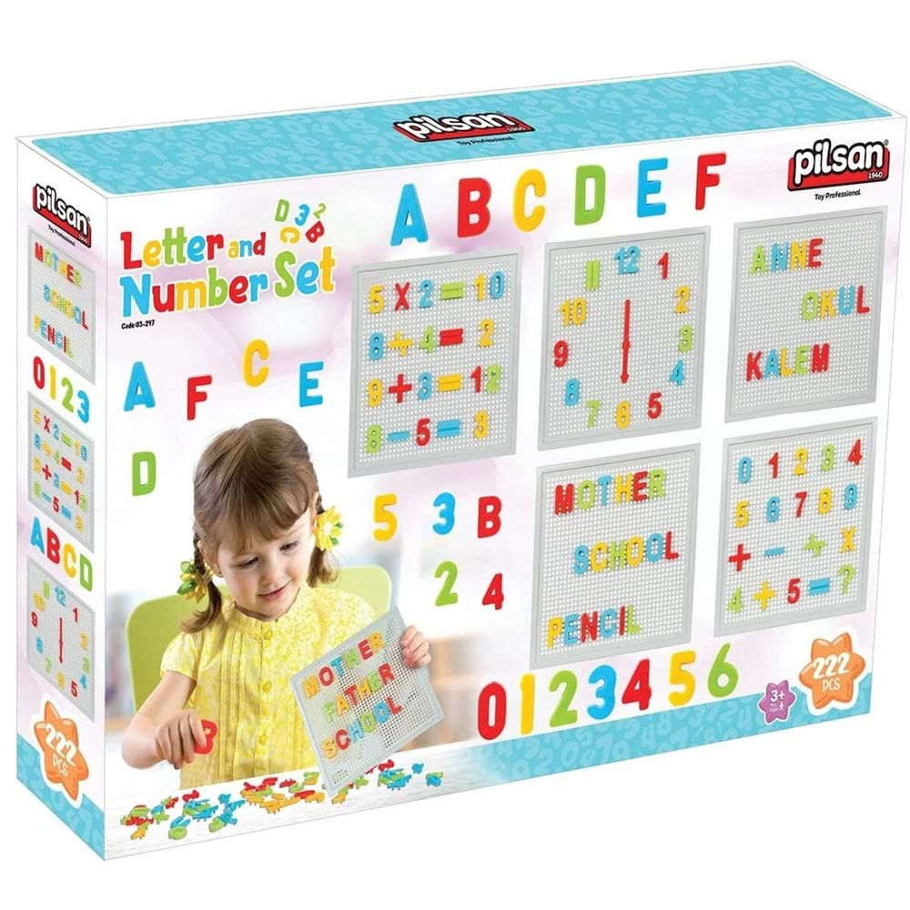 PİLSAN 03 297 İNOVATİF HARF VE RAKAM SETİ