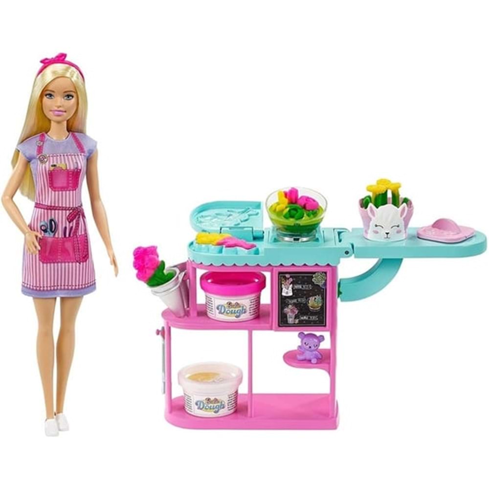 BARBİE GTN58 Barbie Çiçekçi Bebek ve Oyun Seti