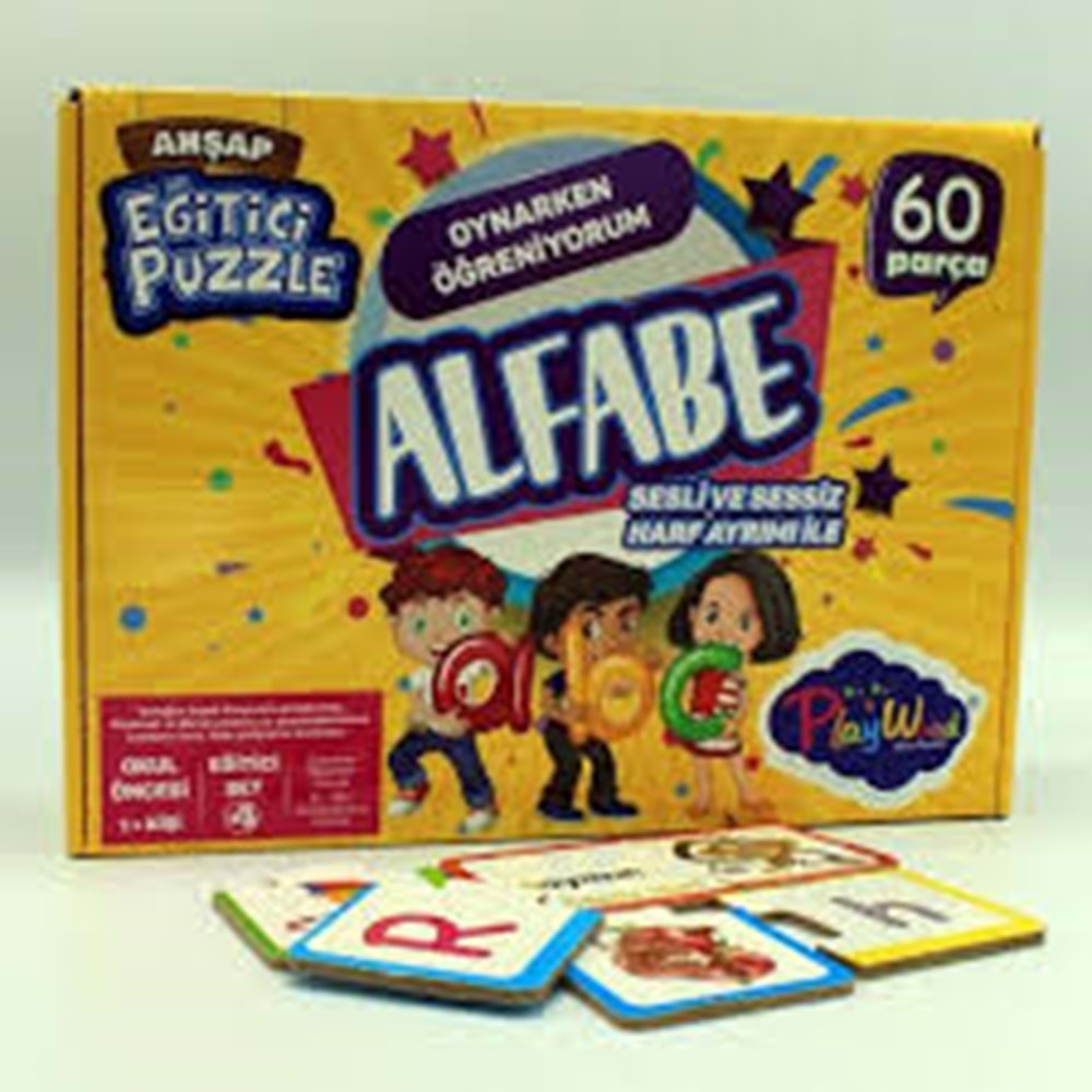 ONY 25 AHŞAP EĞİTİCİ PUZZLE / ALFABE