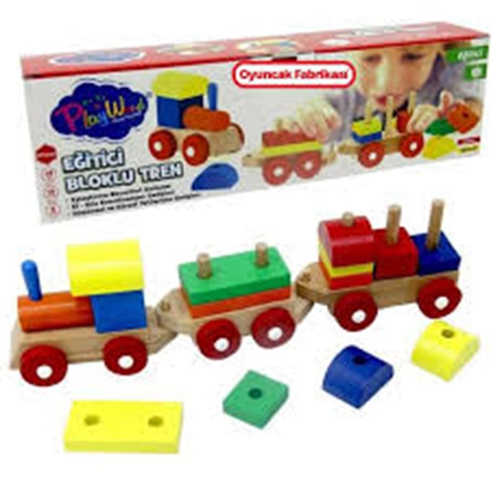 ONY 351 KUTUDA AHŞAP EĞİTİCİ BLOKLU TREN