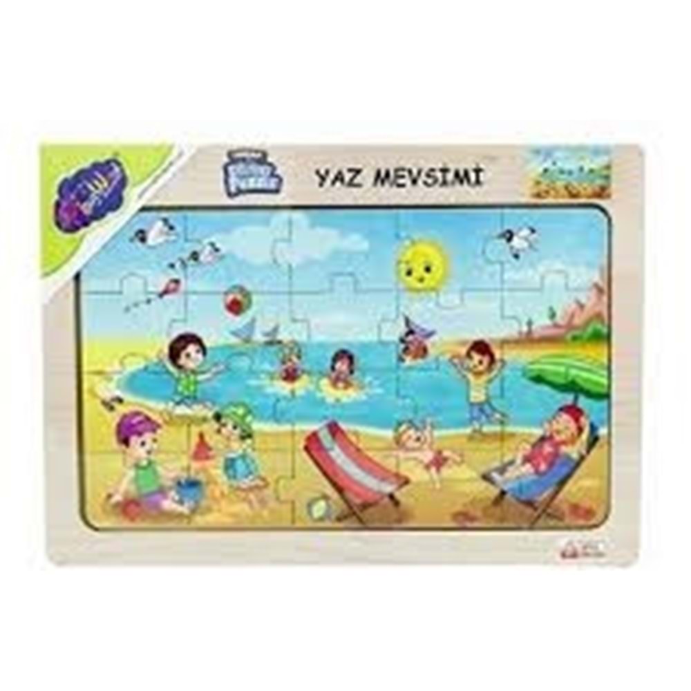 ONY 117/118/119/120 AHŞAP EĞİTİCİ PUZZLE / YAZ MEVSİMİ