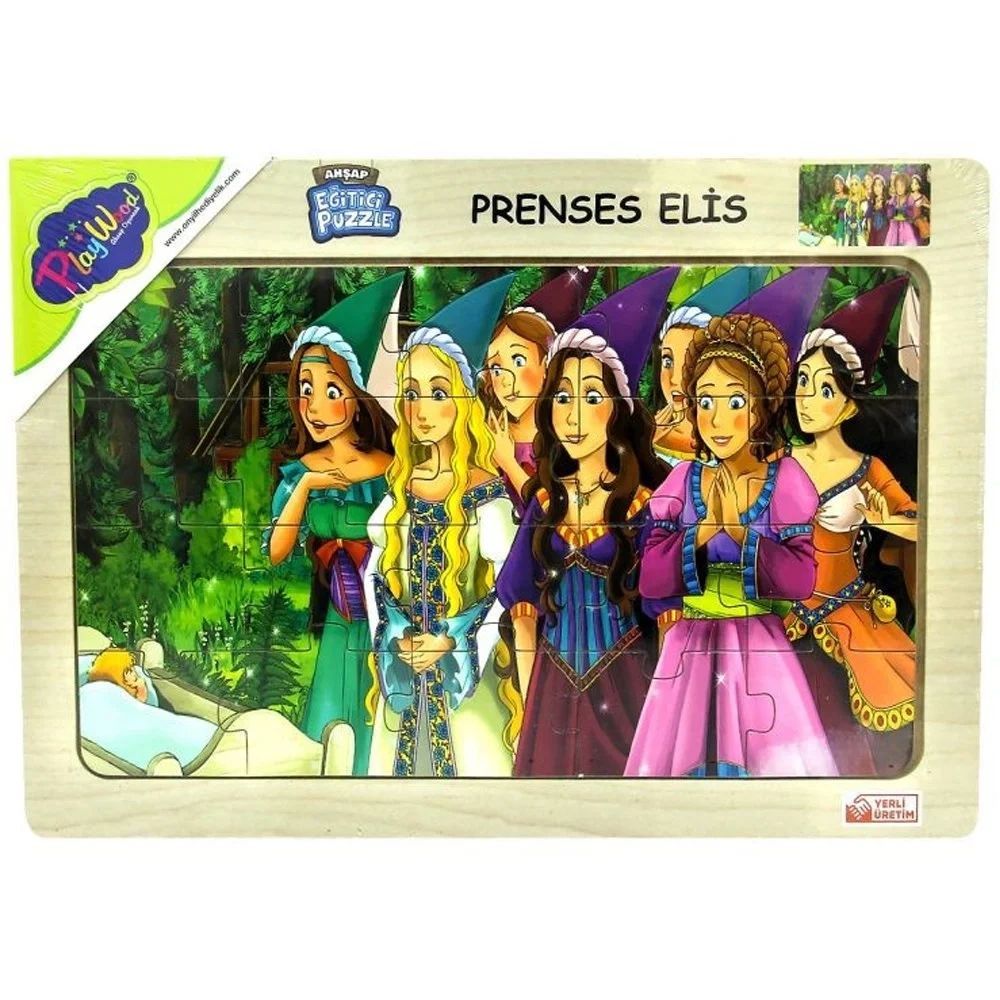 ONY 125/126/127/128 AHŞAP EĞİTİCİ PUZZLE / PRENSES ELİS