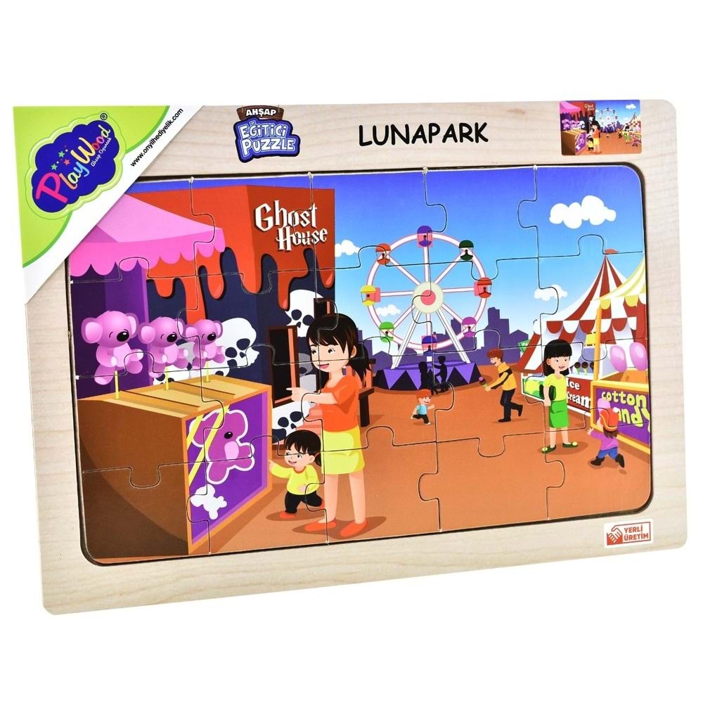 ONY 69/70/71/72 AHŞAP EĞİTİCİ PUZZLE / LUNAPARK