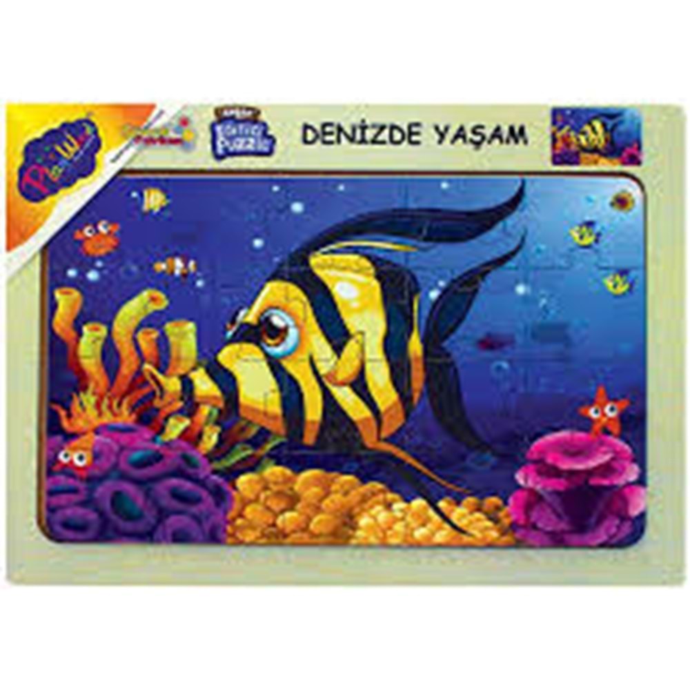 ONY-187/188/189/190 AHŞAP EĞİTİCİ PUZZLE DENİZDE YAŞAM
