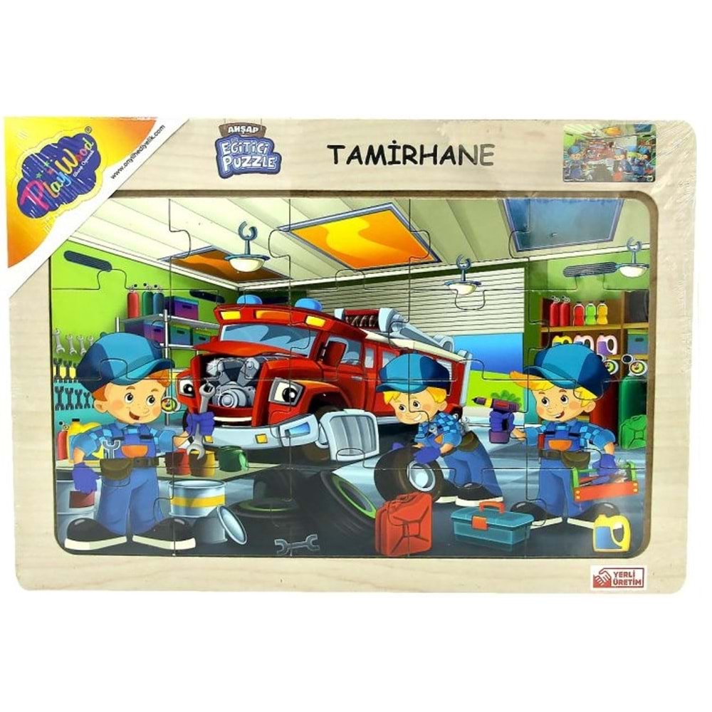 ONY 48/49/50/51 AHŞAP EĞİTİCİ PUZZLE / TAMİRHANE