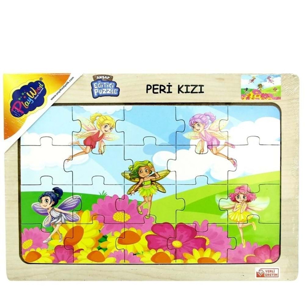 ONY-61/62/63/64 AHŞAP EĞİTİCİ PUZZLE / PERİ KIZI