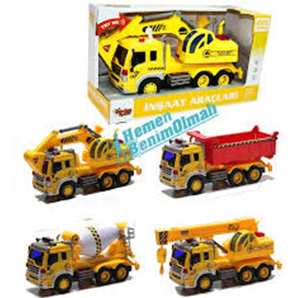 VARDEM WY310B,C,D1:16 SURTMELI SESLI ISIKLI KAMYON,MIKSER,KAZICI