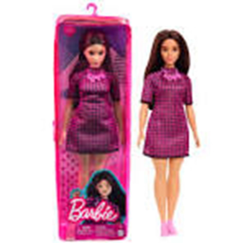 HBV20 Barbie Fashionistas Pötikare Elbiseli