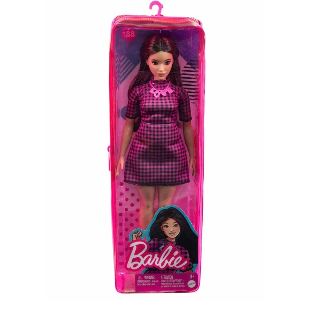 HBV20 Barbie Fashionistas Pötikare Elbiseli