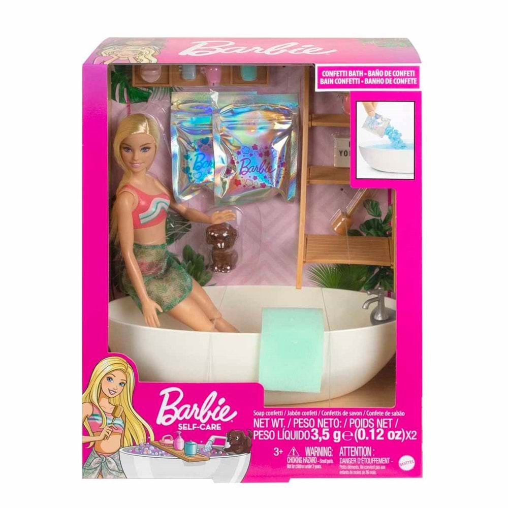 HKT92 Barbie Wellness - Barbienin Spa Günü Oyun Seti
