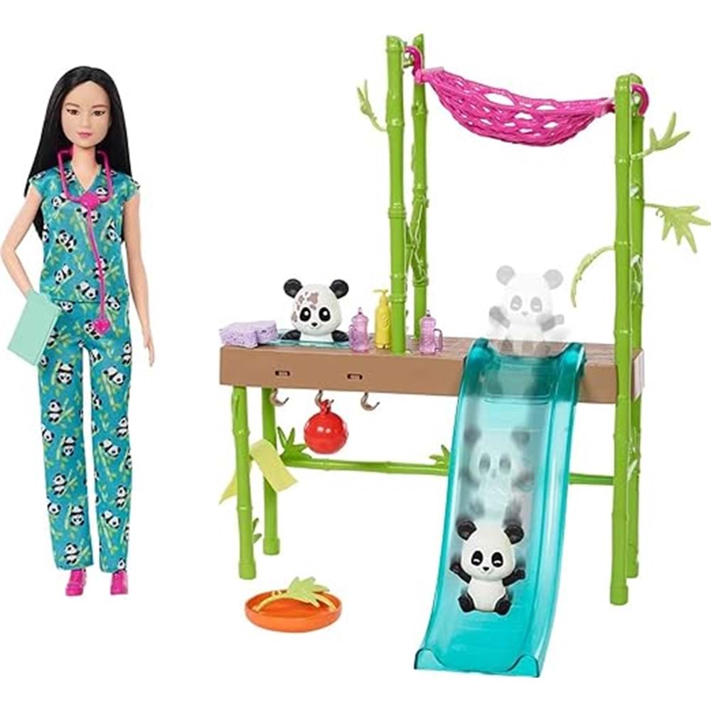 HKT77 Barbie Panda Bakımı Oyun Seti