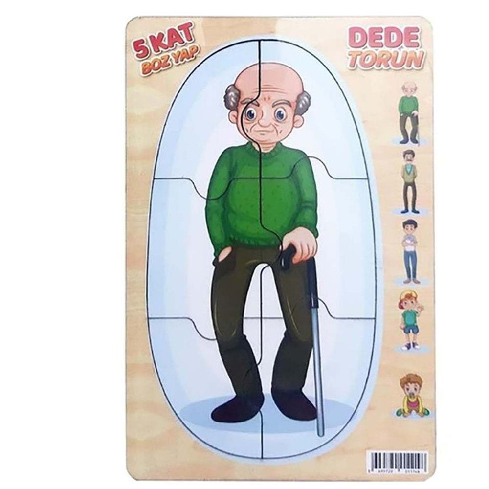 CC M01114 MEMO DEDE-TORUN AHŞAP PUZZLE -CC