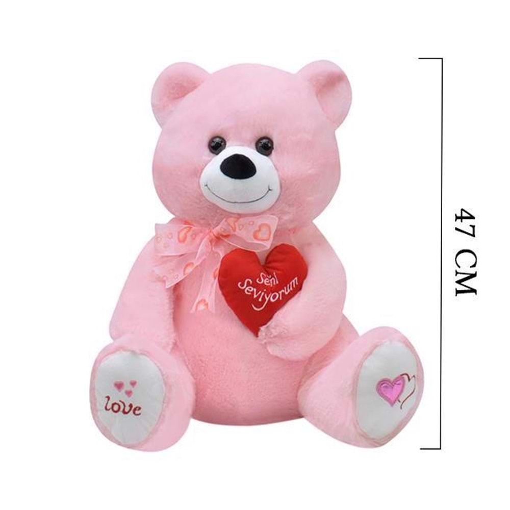 SELAY 1030 YUMAŞ AYI 47 CM PEMBE