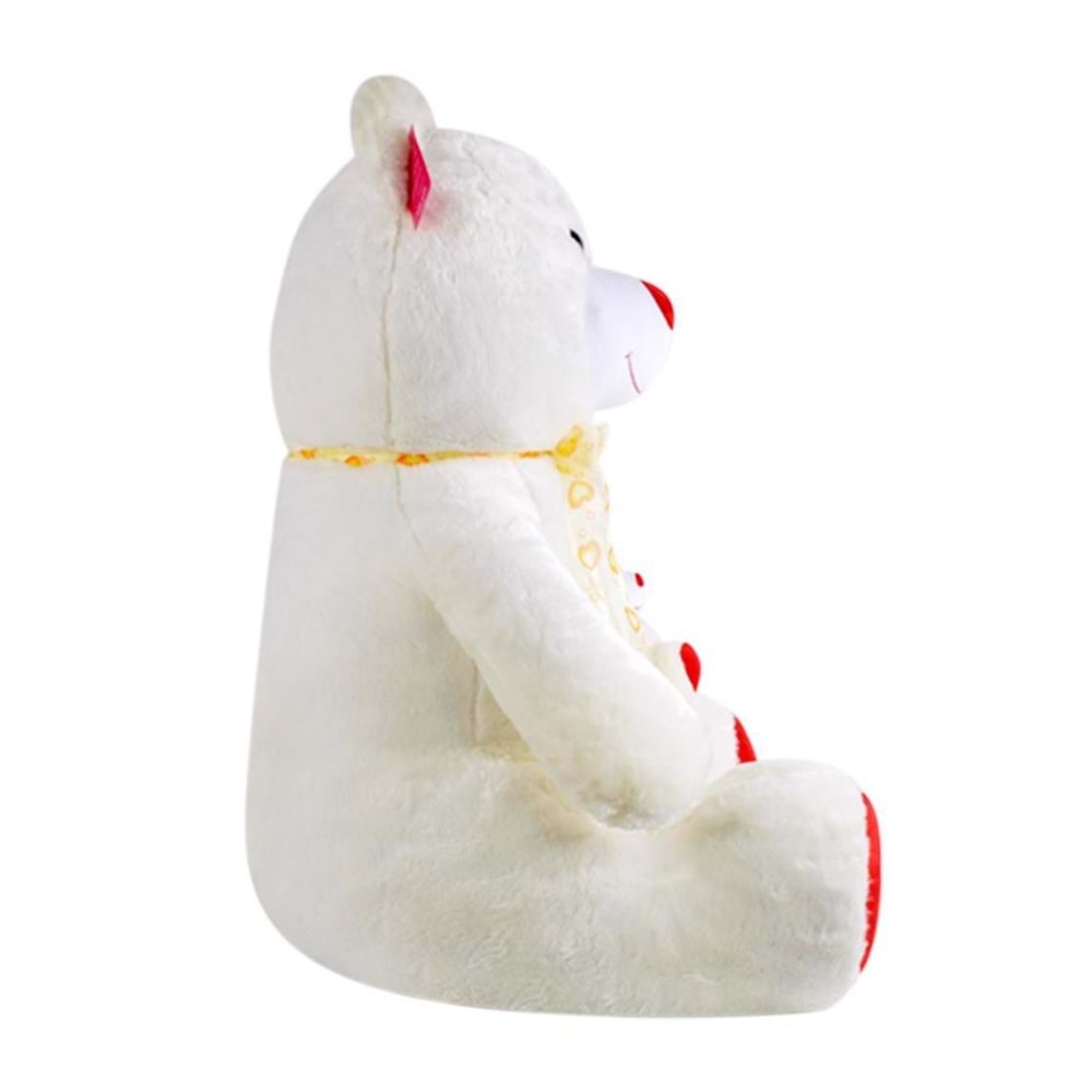 SELAY 1085 GÜLEN YAVRULU AYI 95 CM-BEYAZ