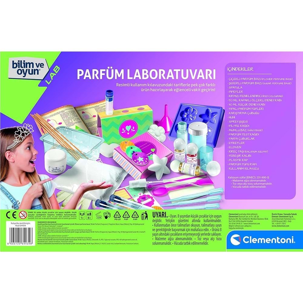 CLEMENTONİ 64434 Bilim ve Oyun - Parfüm Laboratuvarı +8 yaş