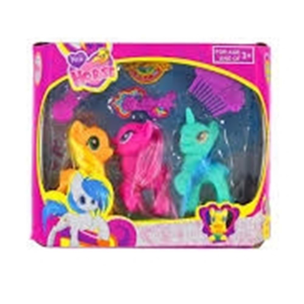 CAN L-A18-7 3 LÜ AKSESUARLI PONY SET