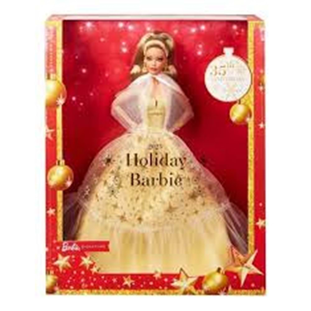 HJX06 Barbie 2023 Mutlu Yıllar Bebeği - Kumral
