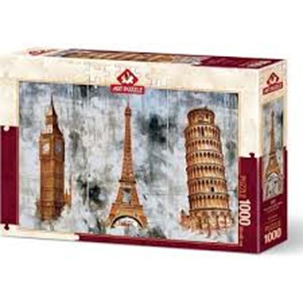 ANATOLİAN 5199 ÜÇ ŞEHİR ÜÇ KULE-ART PUZZLE 1000 PARÇA