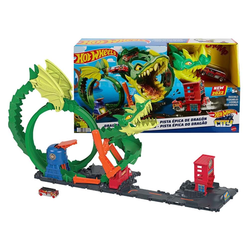 HDP03 Hot Wheels Ejderha ile Müdacele Pisti