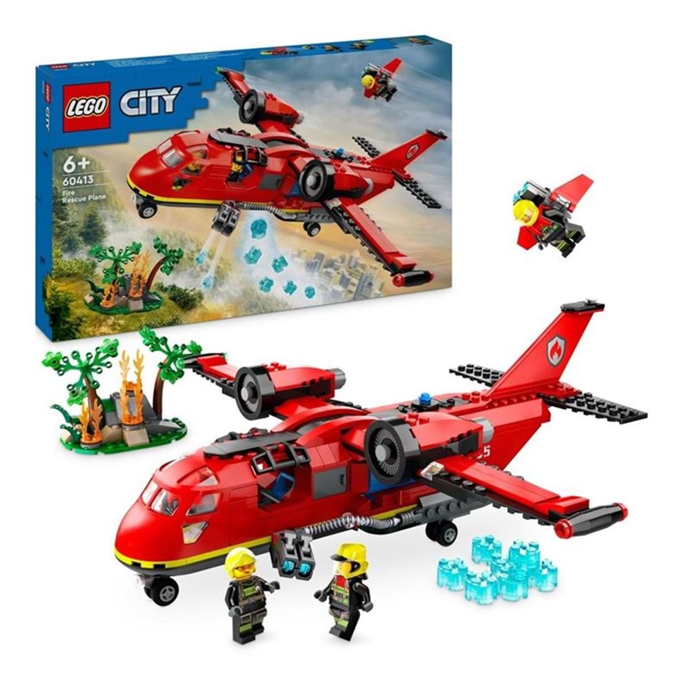 LEGO 60413 Lego City İtfaiye Kurtarma Uçağı 478 parça +