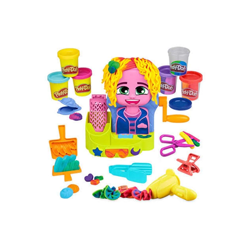 HASBRO F8807 Play-Doh Renkli Kuaför Salonu+3 yaş