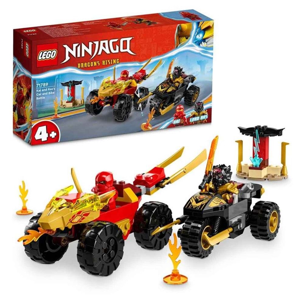 LEGO 71789 Lego Ninjago - Kai veRasın Araba ve Motosiklet Savaşı103 parça +4 yaş