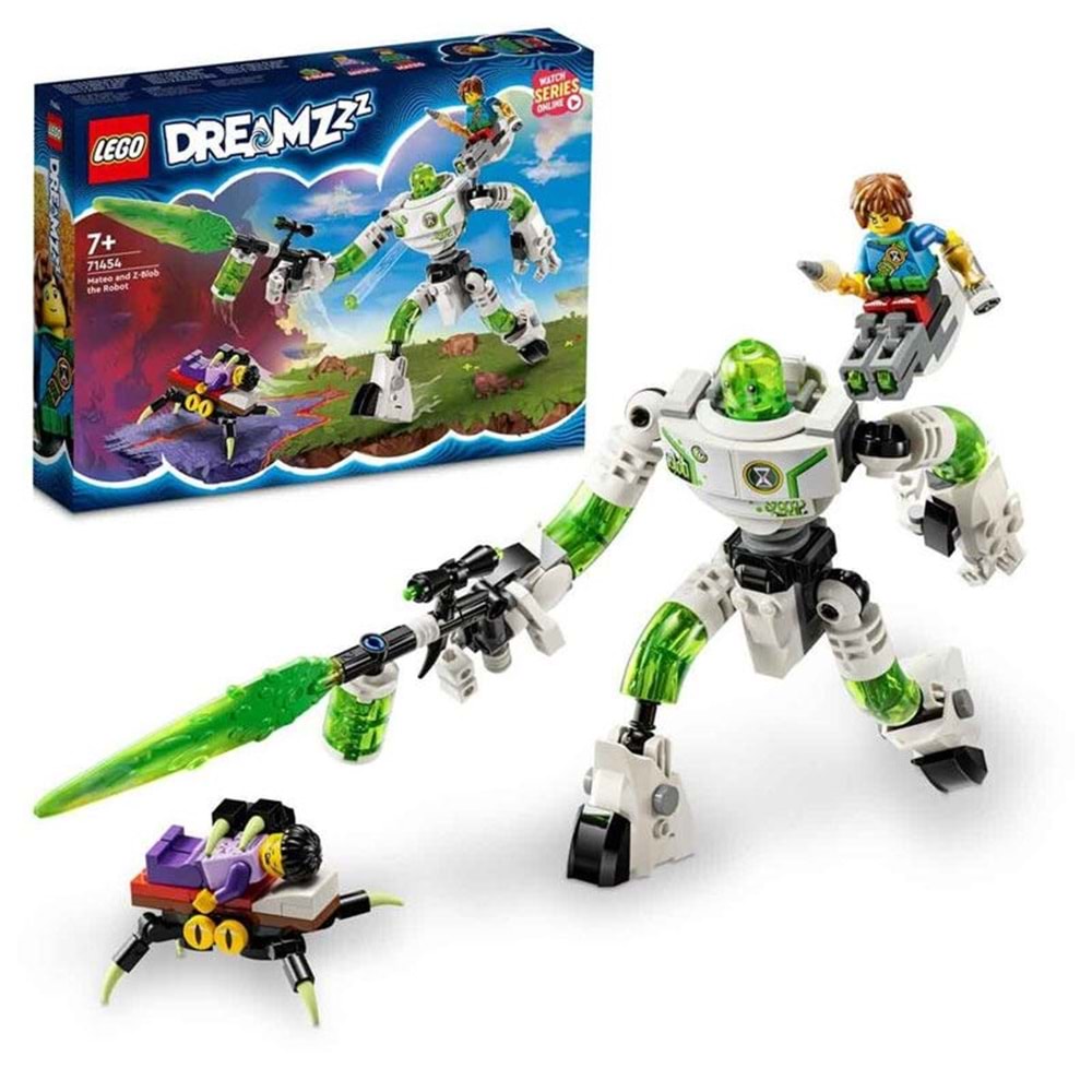LEGO 71454 Lego DREAMZzz Mateo veRobot Z-Blob 237 parça +7 yaş