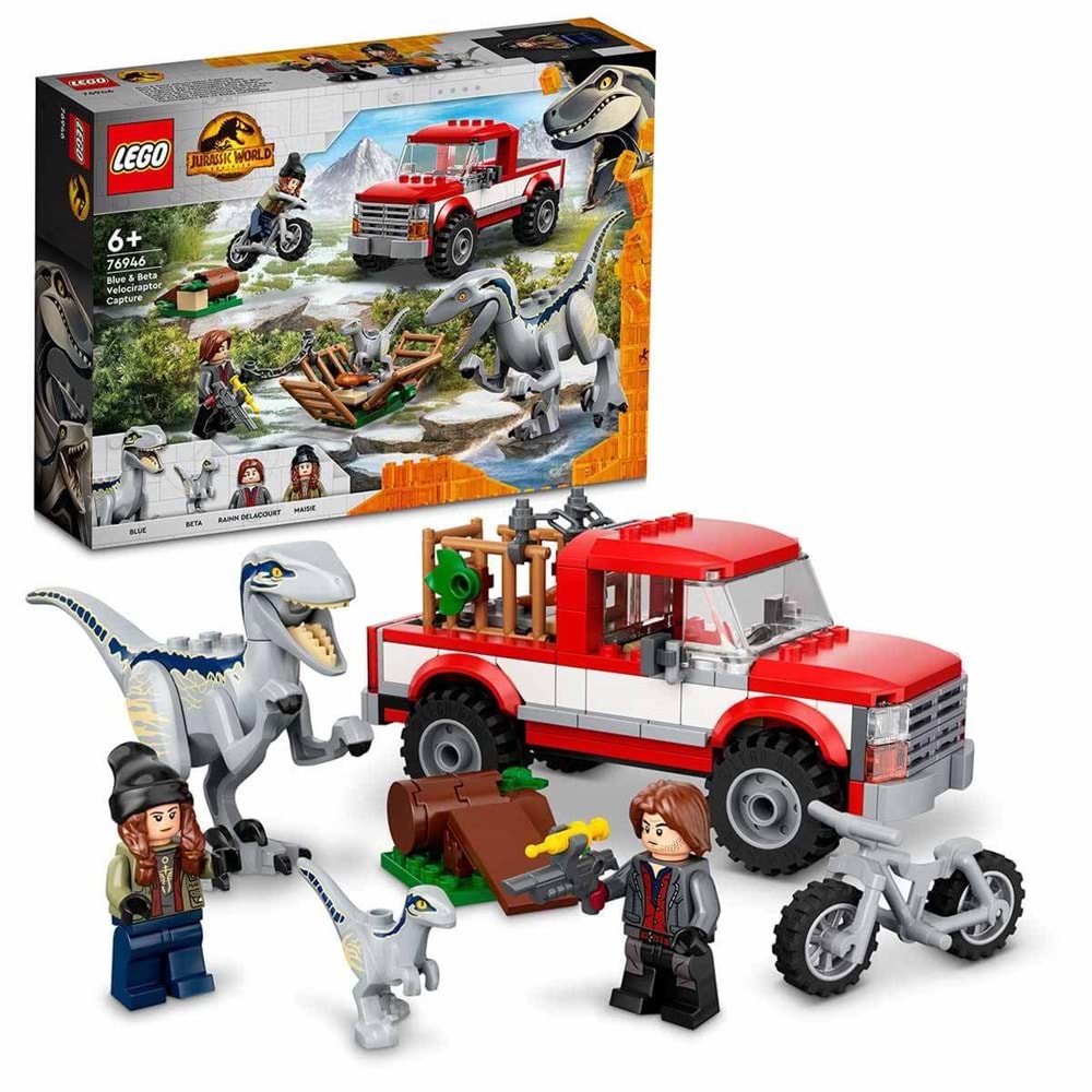 LEGO 76946 Lego Jurassic World Blueve Beta Velociraptor Yakalama181 parça +6 yaş