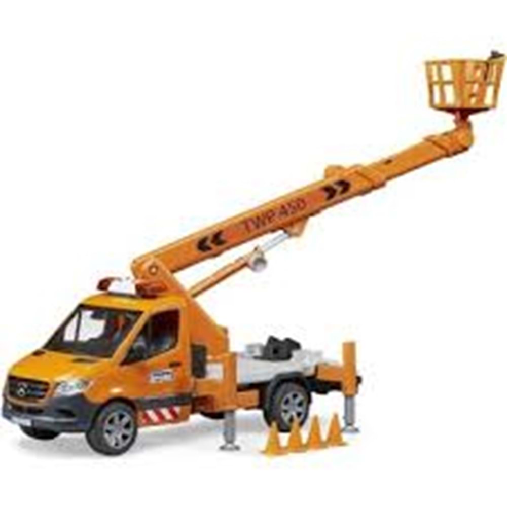 BRUDER BR02679 MERCEDES BENZ SPRINTER SEPETLİ VİNÇ