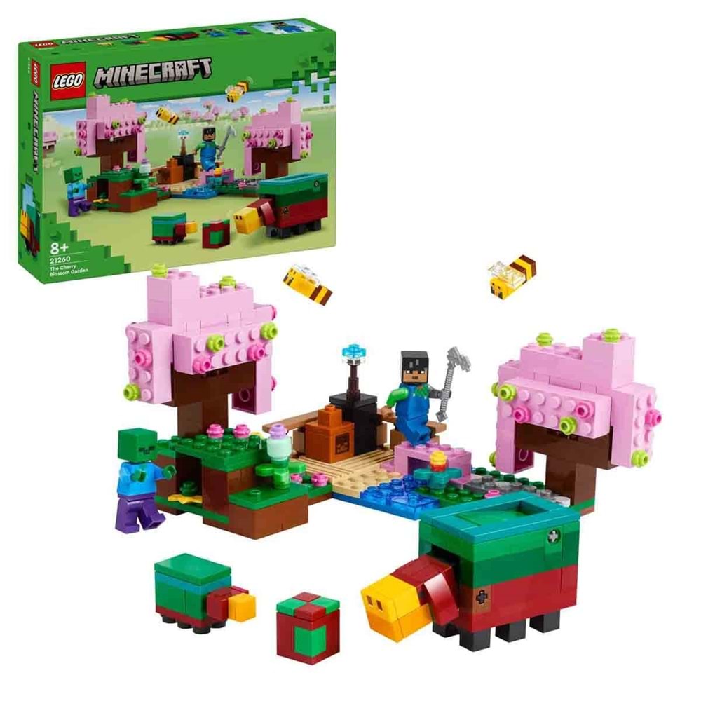 LEGO 21260 Minecraft KirazÇiçeği Bahçesi 304 parça +8 yaş