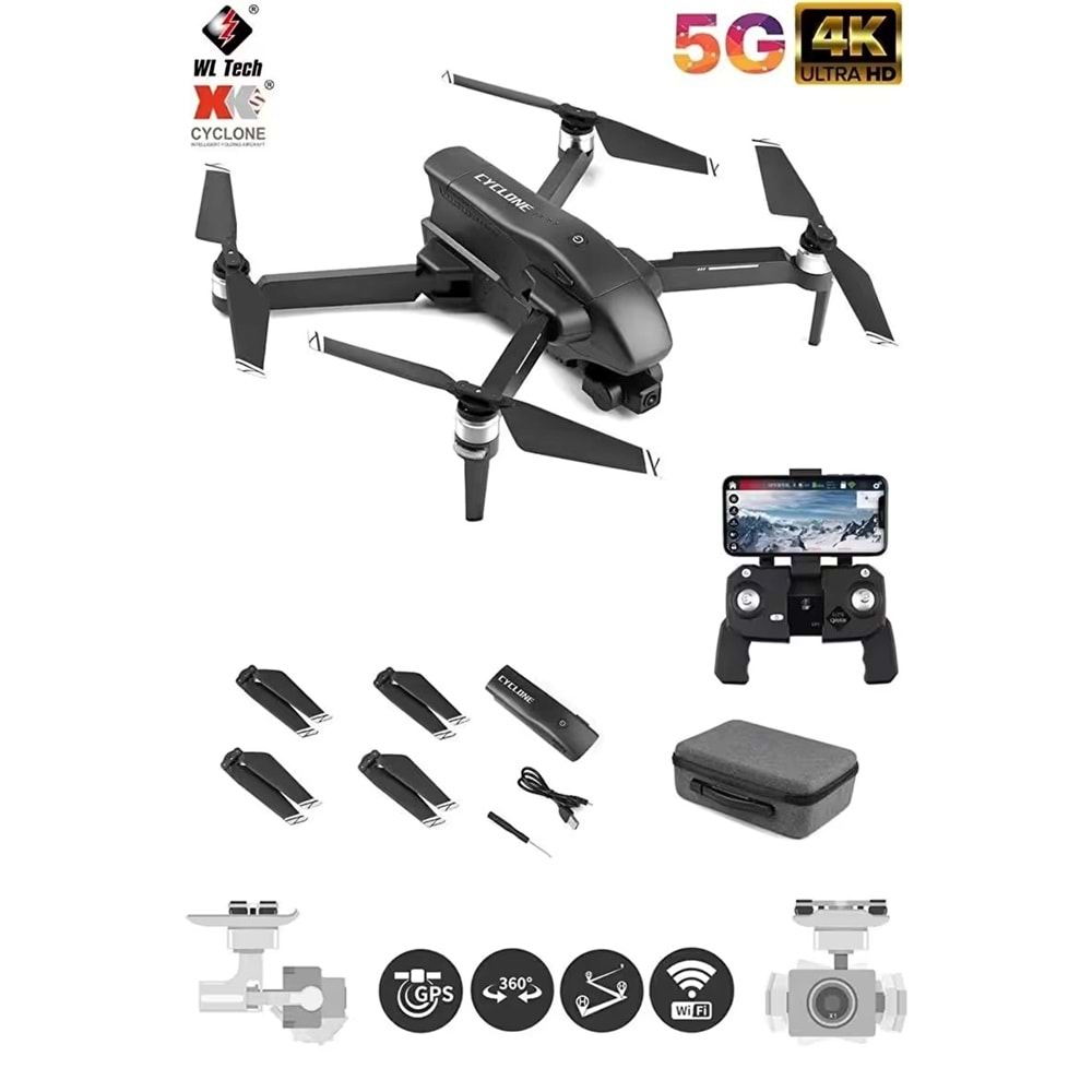 GEBETOYS Q868 WLTOYS 3KM MENZİL 4K FULL HD 2A