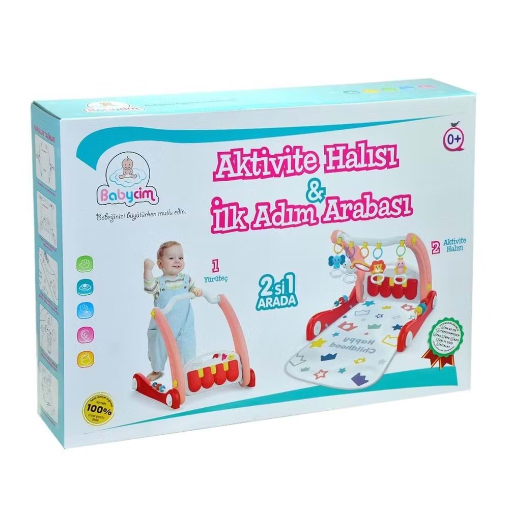 BİRLİK E0634 AKTİVİTE HALISI İLK ADIM ARABASI PEMBE