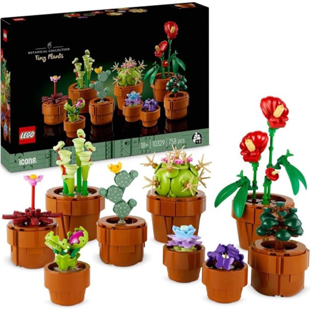 LEGO 10329 Botanical Collection- Minik Bitkiler 753 parça +18 yaş
