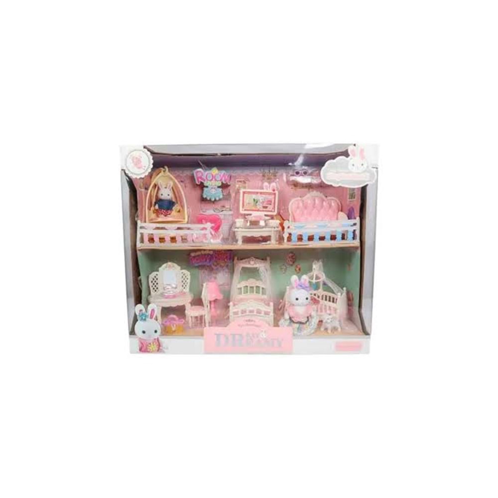 MEGA BIG06679BAY DREAMY MİNİ TAVŞAN- VİLLAOYUN SETİ