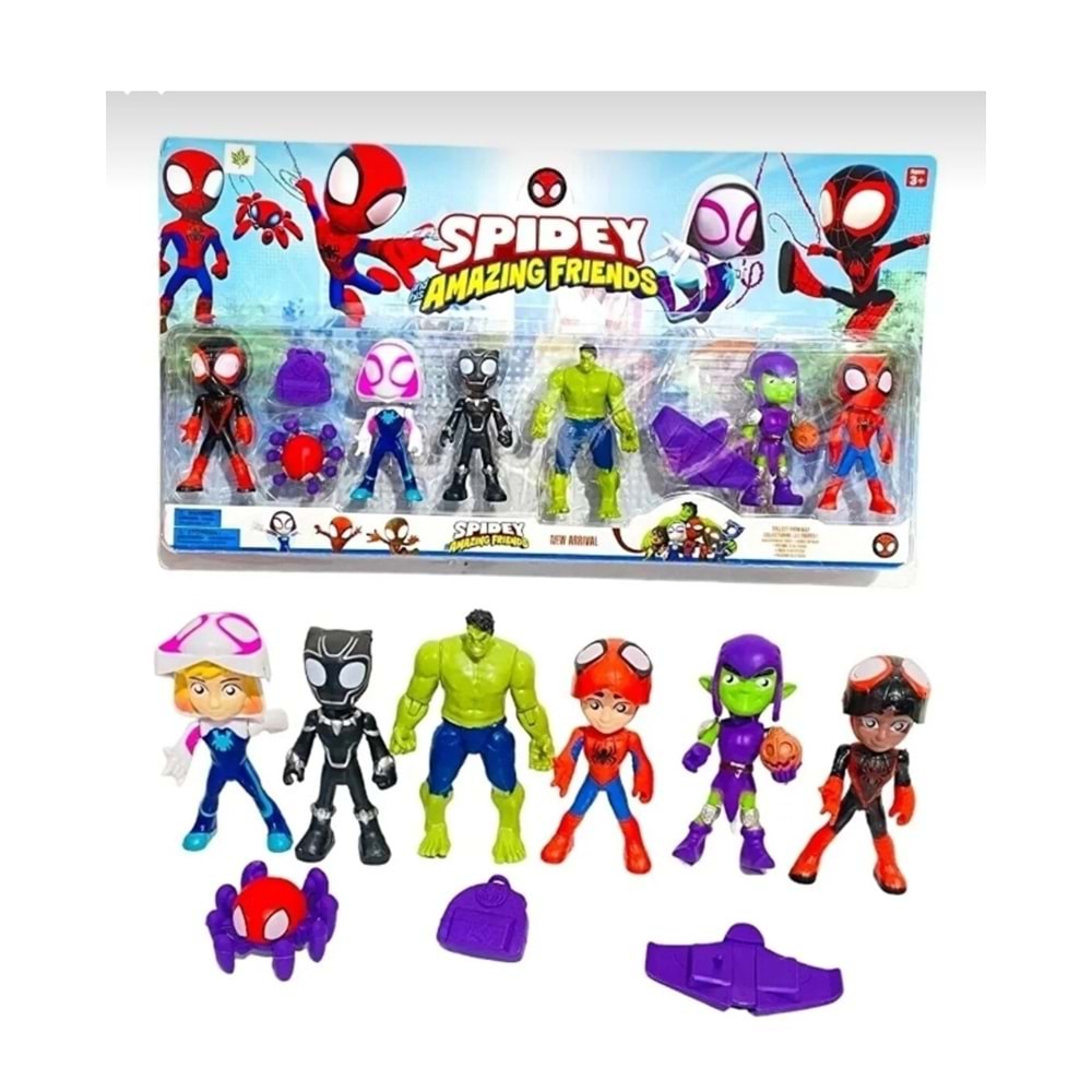 SRT Y18816 SPIDEY 8 Lİ SET ÖRÜMCEK ADAM