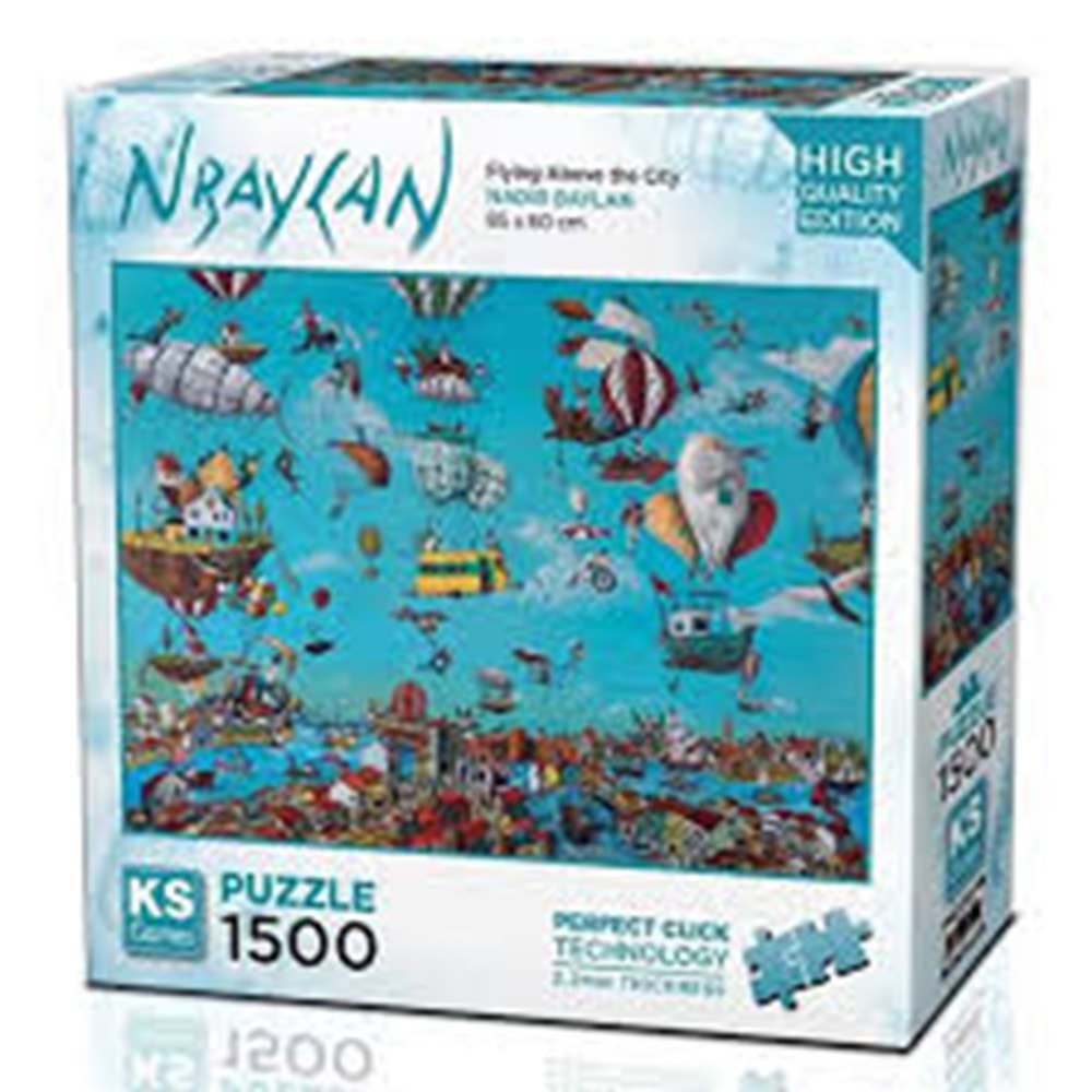 KS 220024 1500 PÇS Flying Above the City 85X60