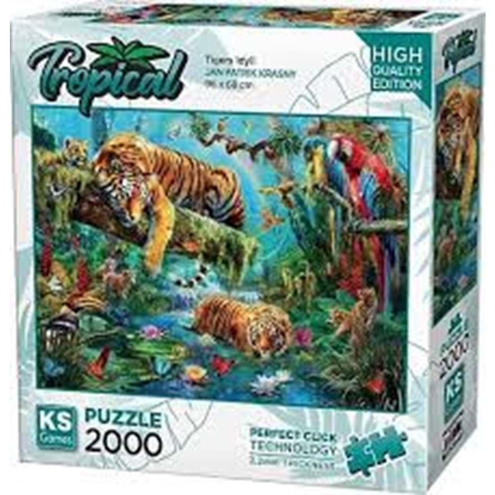 KS 22512 2000 PÇS Tigers Idyll 68X96