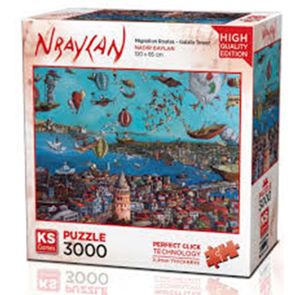 KS 22301 3000 PÇS Migration Routes - Galata Tower 120X85