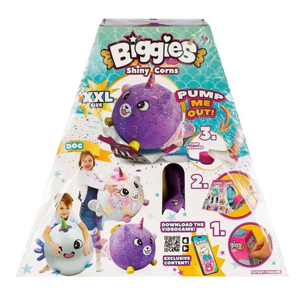 72290 SUN-EOL-PELUŞBIGGIES SHINYCORNS MORKÖPEK SIZE-XXL W2