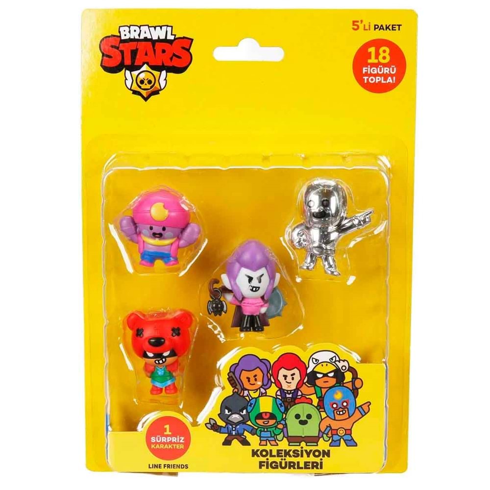 ETHELL F3279 5 Lİ BRAWL STARS FİGÜR KARTELA