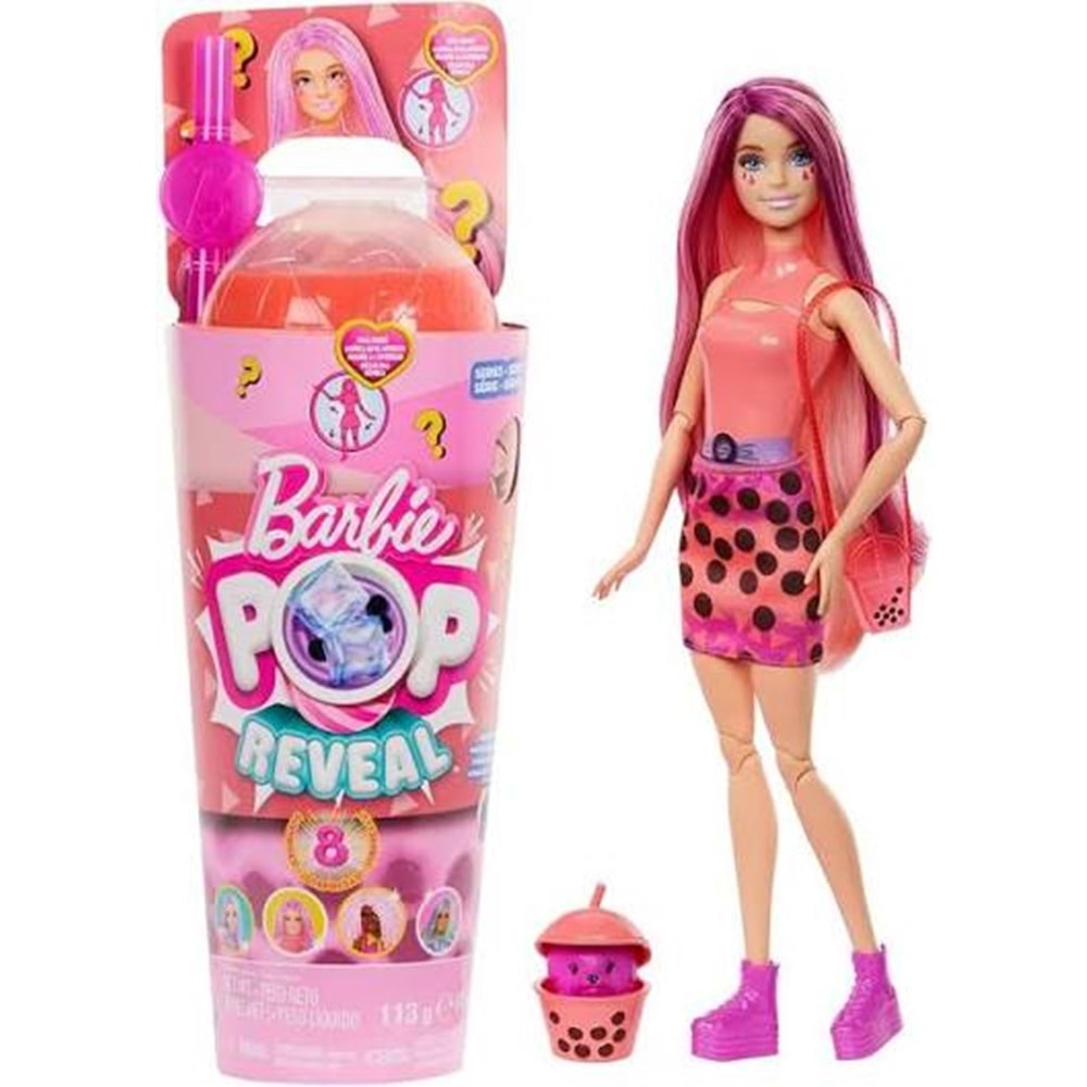 MATTEL HTJ22 Barbie POP RevealBubble Tea Serisi MangoluMochi Kokulu