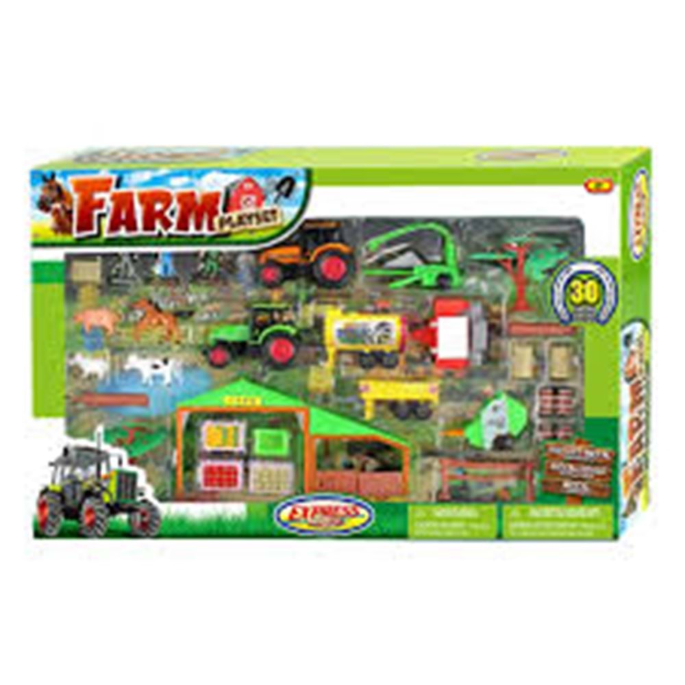MEGA 33019 EXPRESS WHEELS - 30 PCS ÇİFTLİK PLAY SET