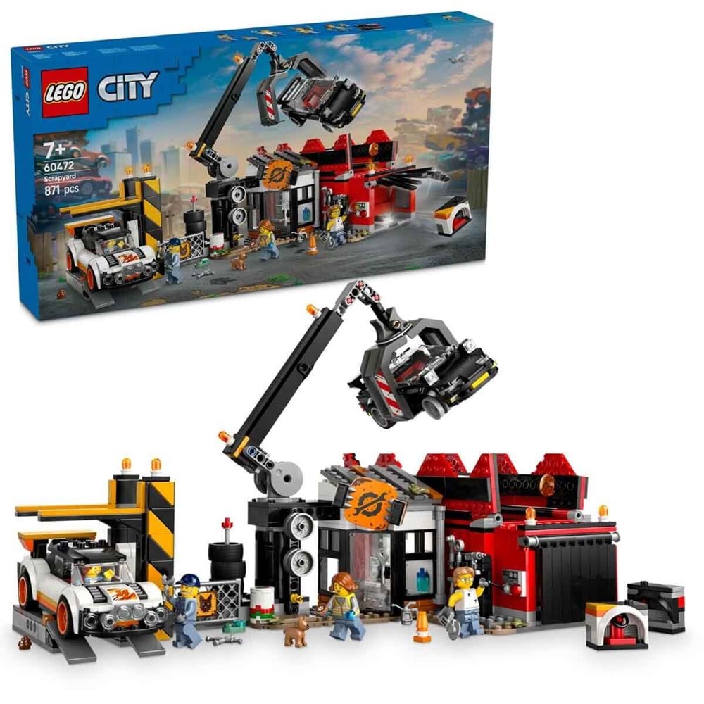 LEGO 60472 City Hurdalık veArabalar 871 parça +7 yaş