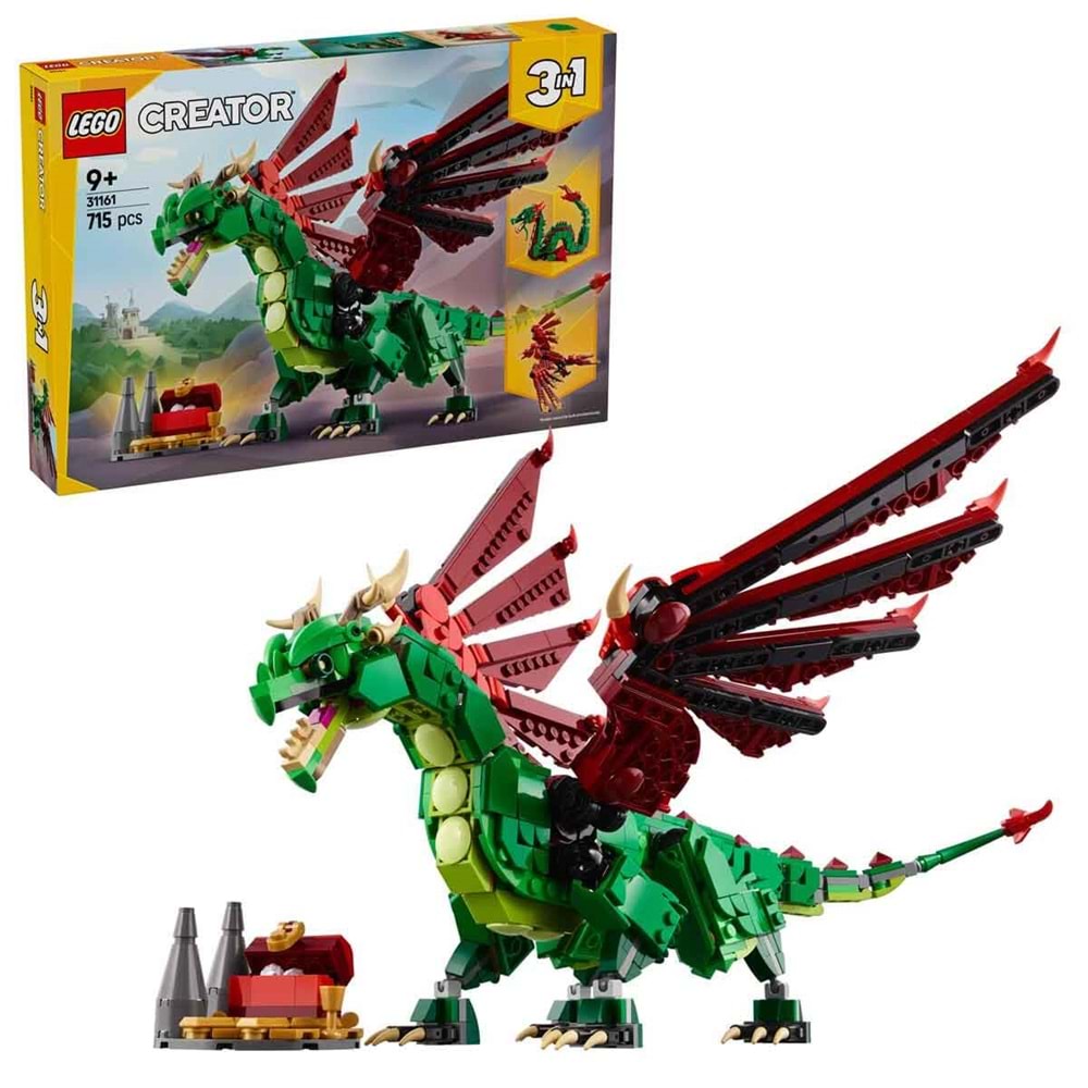 LEGO 31161 Creator 3in1 ­ OrtaÇağ Ejderhası 715 parça +9 yaş