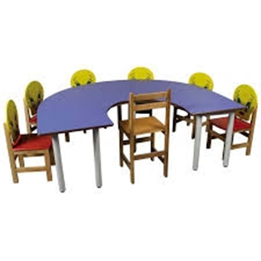 U MASA 90/180 CM ÇERCEVELİ MDF