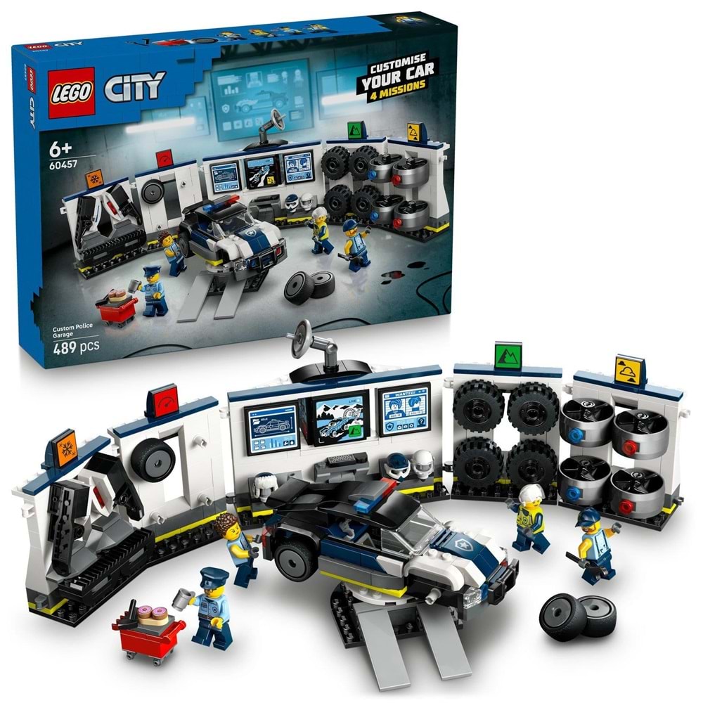 LEGO 60457 City Özel Polis Arabası Garajı 489 parç