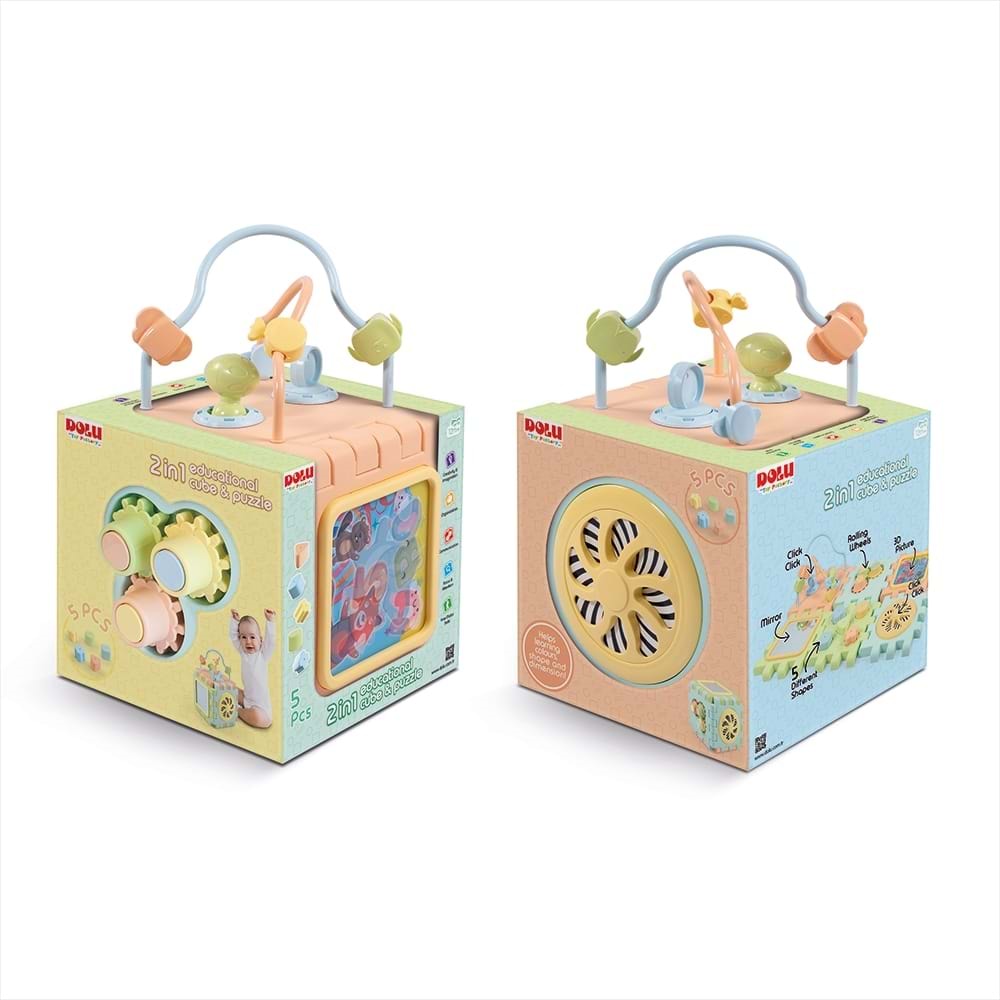 DOLU 5192 2 IN 1 EĞİTİCİ KÜP VE PUZZLE